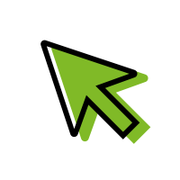 mouse pointer green shadow