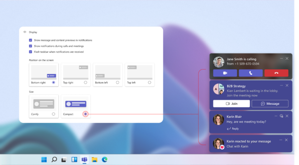 Screenshot showing Microsoft Teams and Microsoft 365 update features from July 2025.